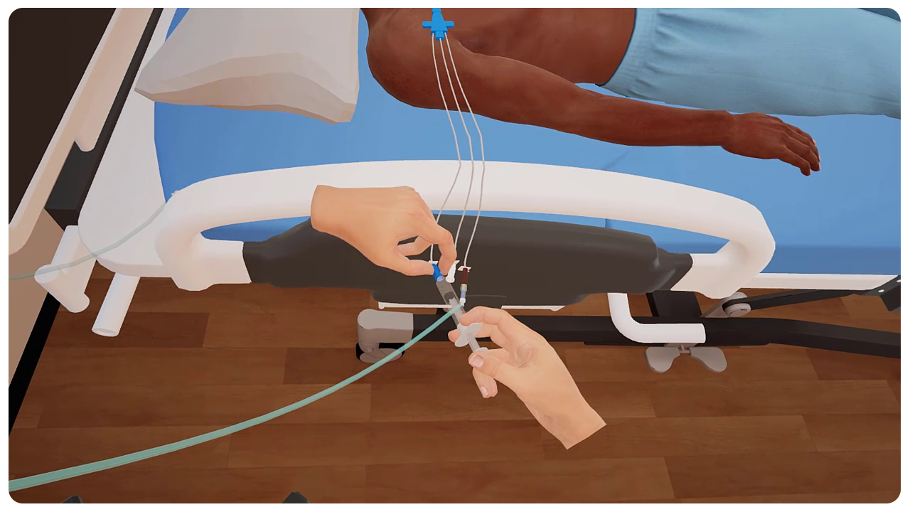 VR training nursing skills