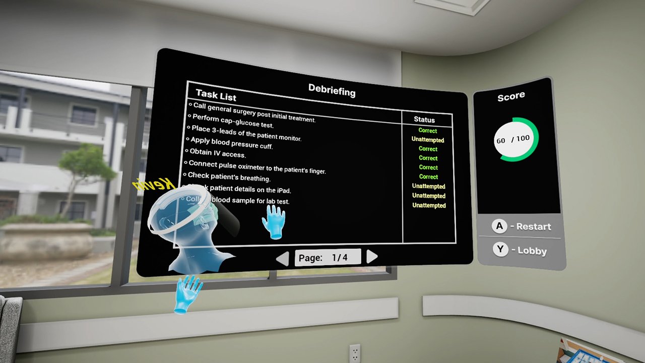 VR training nursing skills