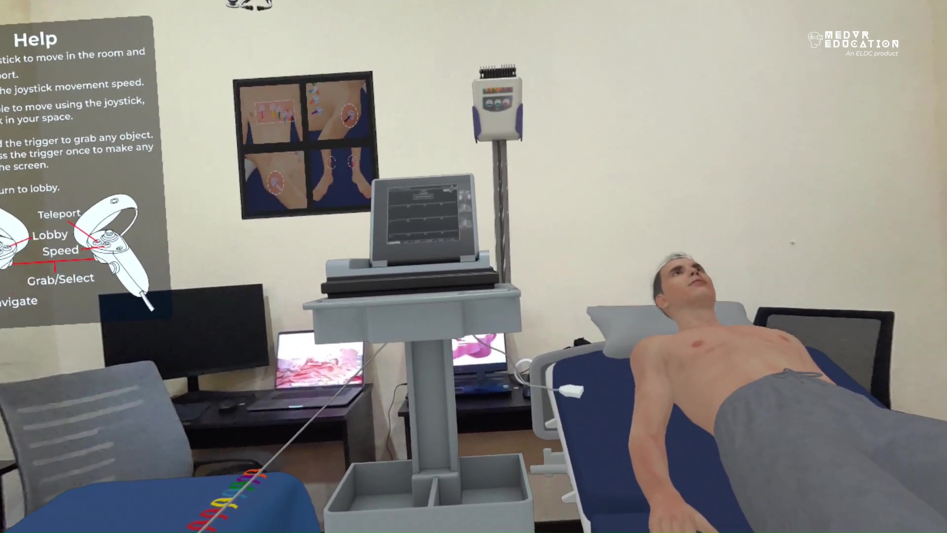 Practicing a clinical procedure in Mixed Reality